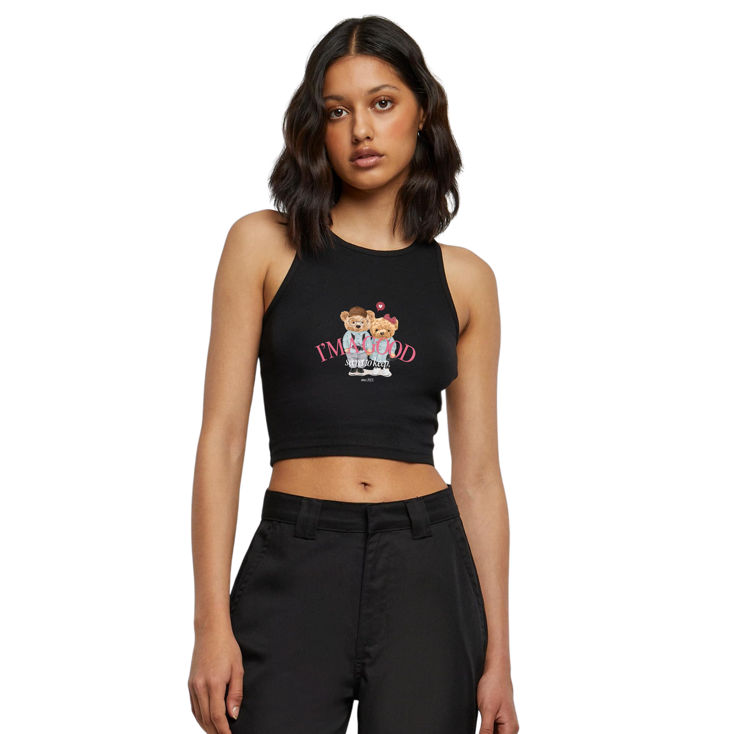 WOMEN TEDDY CROP