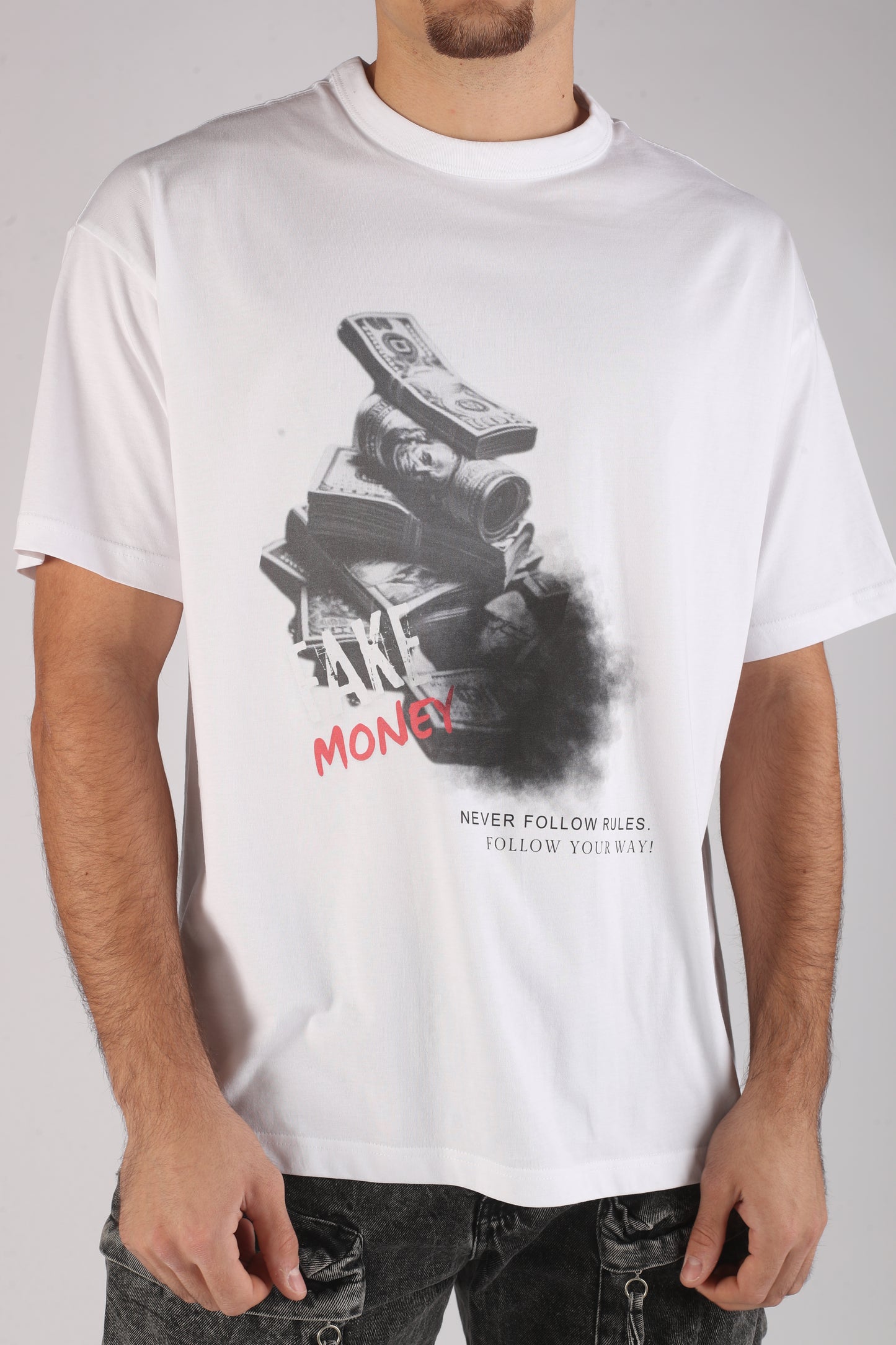 MEN FAKE MONEY T-SHIRT